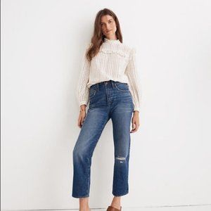MADEWELL Women's Blue Classic Straight Jeans